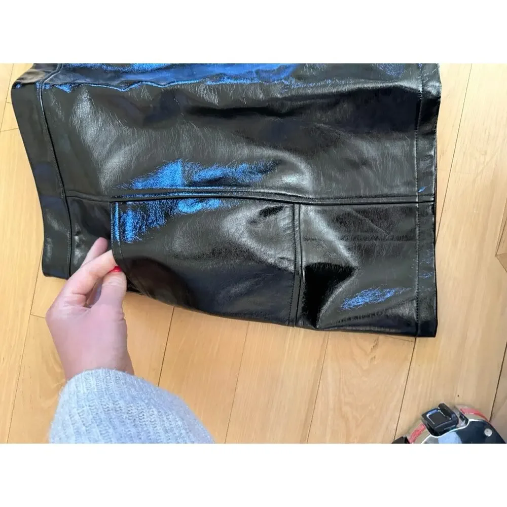 Art Class Faux Leather Skirt